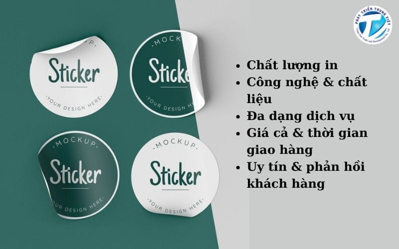 Tiêu chí lựa chọn xưởng in logo uy tín tại TPHCM